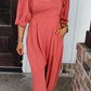 The Everyday Pleated Jumpsuit - Orange