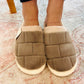 Criss Cross Faux Fur Slippers