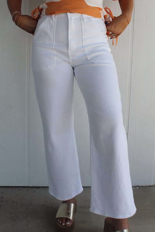 JBD | White Front Pocket Denim