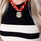 Hart Designs - UGA Head Red Scarf Necklace
