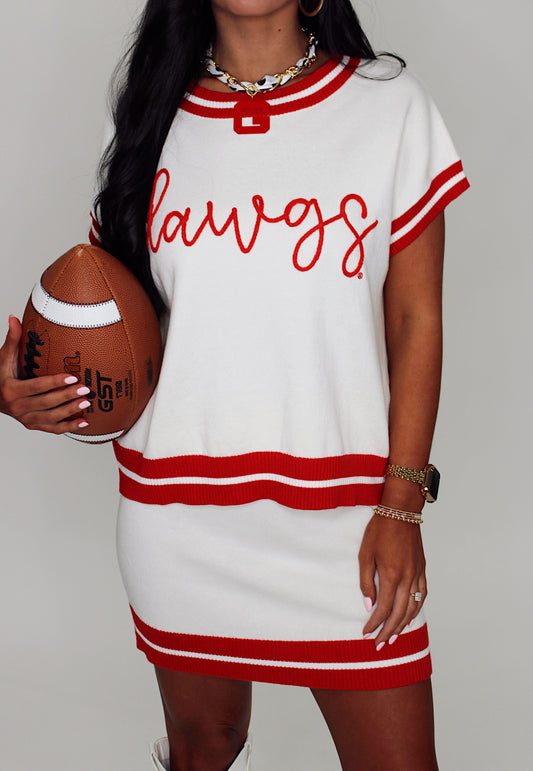Stewart Simmons - Embroidered Varsity Sweater Set