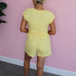 Lazy Days Short Set - Yellow