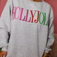 Holly Jolly Embroidered Sweatshirt