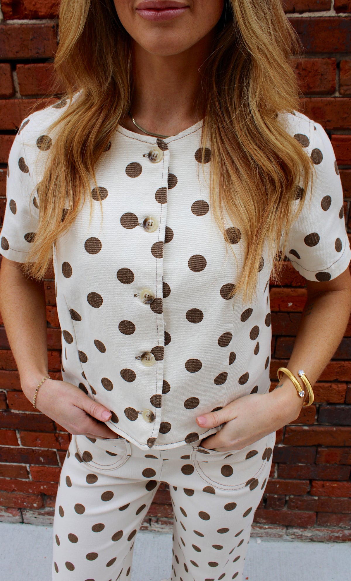 Whimsy Polka Dot Pant Set