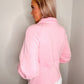 Fan Fav Half Zip Pullover in Pink