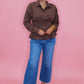 The Ella Top - Brown