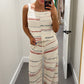 Coastal Stripe Knit Pant Set