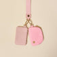 Dynamic Duo Pouch Luxe Wristlet–Blush