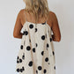 Tie Strap Polka Dot Dress