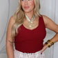V-Neck Ribbed Tank