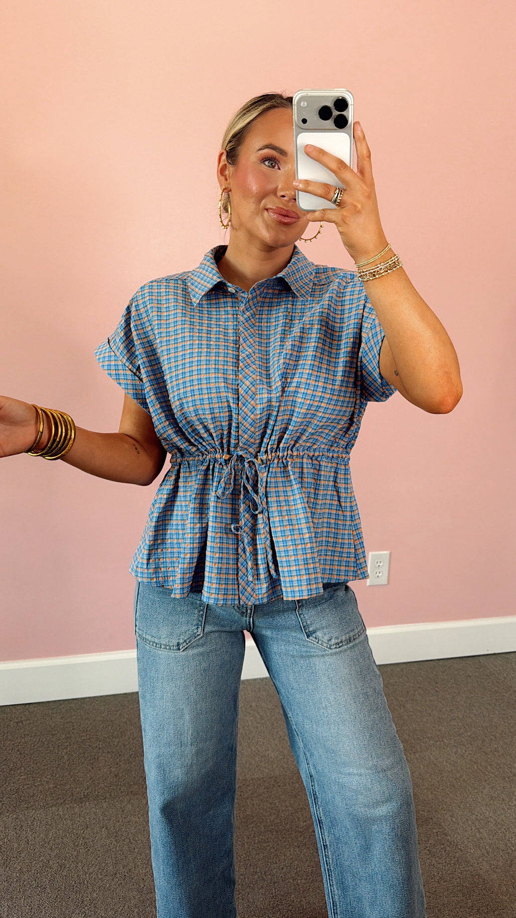 The Simply Plaid Top