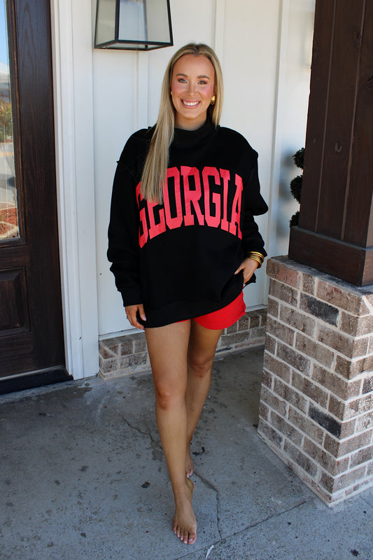 Georgia Mockneck - Black