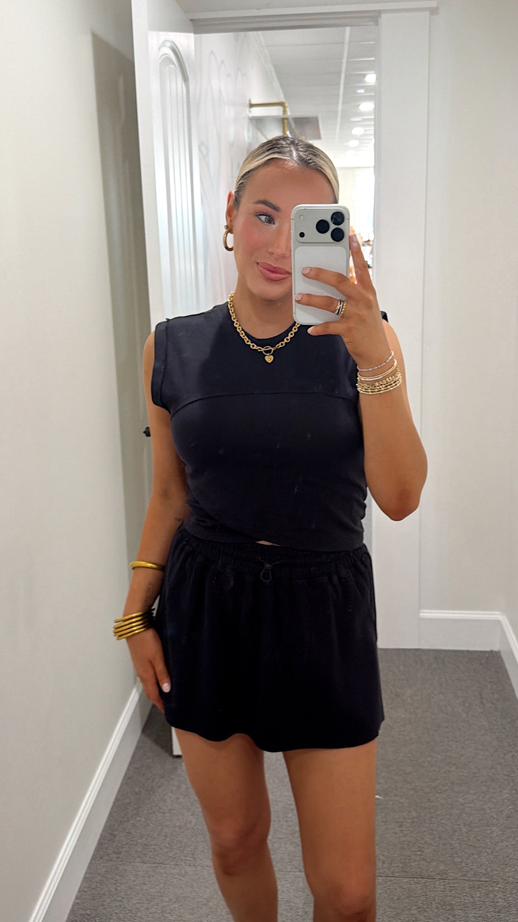 Everyday Ease Skort Set - Black