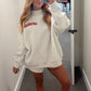 Georgia Embroidered Mock-Neck - Gray