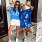 America Sequin Drinks Shorts Set