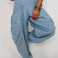 Striped Denim Barrel Jogger Pant