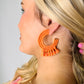 Rae Tassel Earrings - Orange