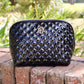 CAROLINE HILL | Black Patent Capri Large Pouch