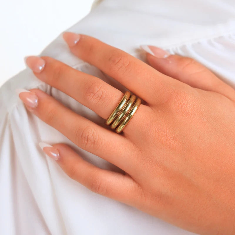 BuDhaGirl - Aura All Weather Rings (Set of 3)