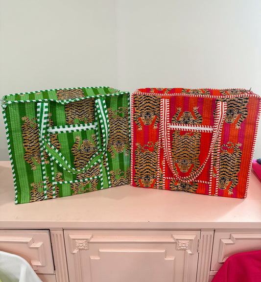 Quilted Tiger Tote