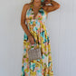 Santorini Sunset Maxi Dress