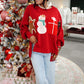 Corduroy Christmas Patch Sweatshirt