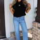 Crisp Morning Knitted Top - Black