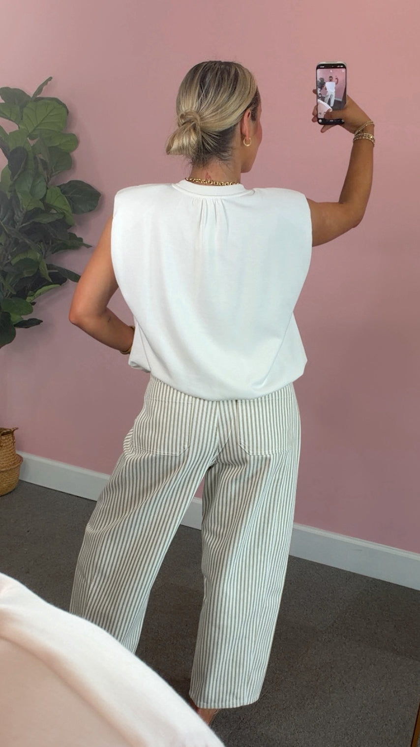 Pinstriped Pattern Pants