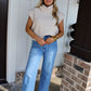 Crisp Morning Knitted Top - Oatmeal