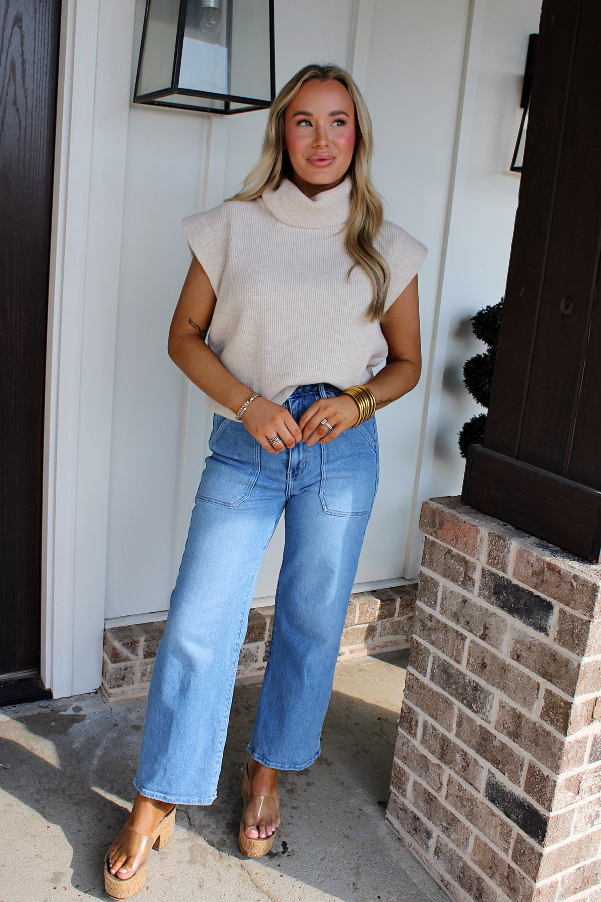 Crisp Morning Knitted Top - Oatmeal