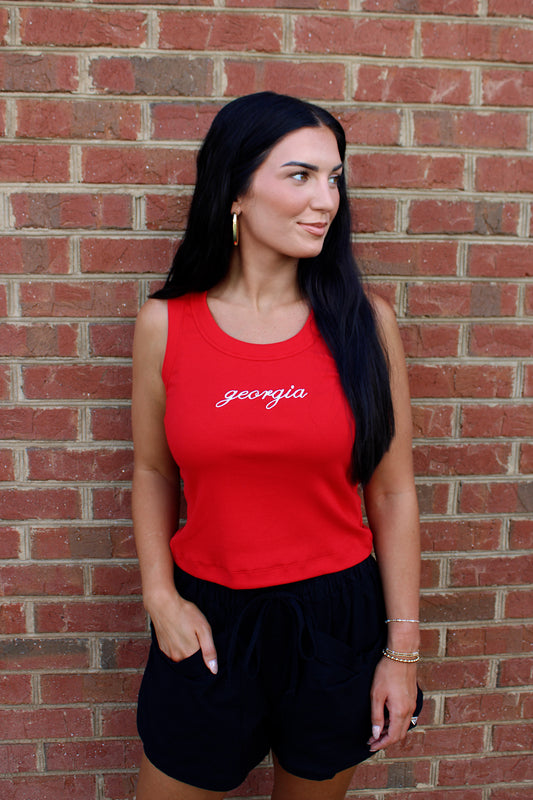 PREORDER Georgia Tank - Red ETA AUG 30