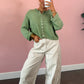 Button Down Cardigan - Sage
