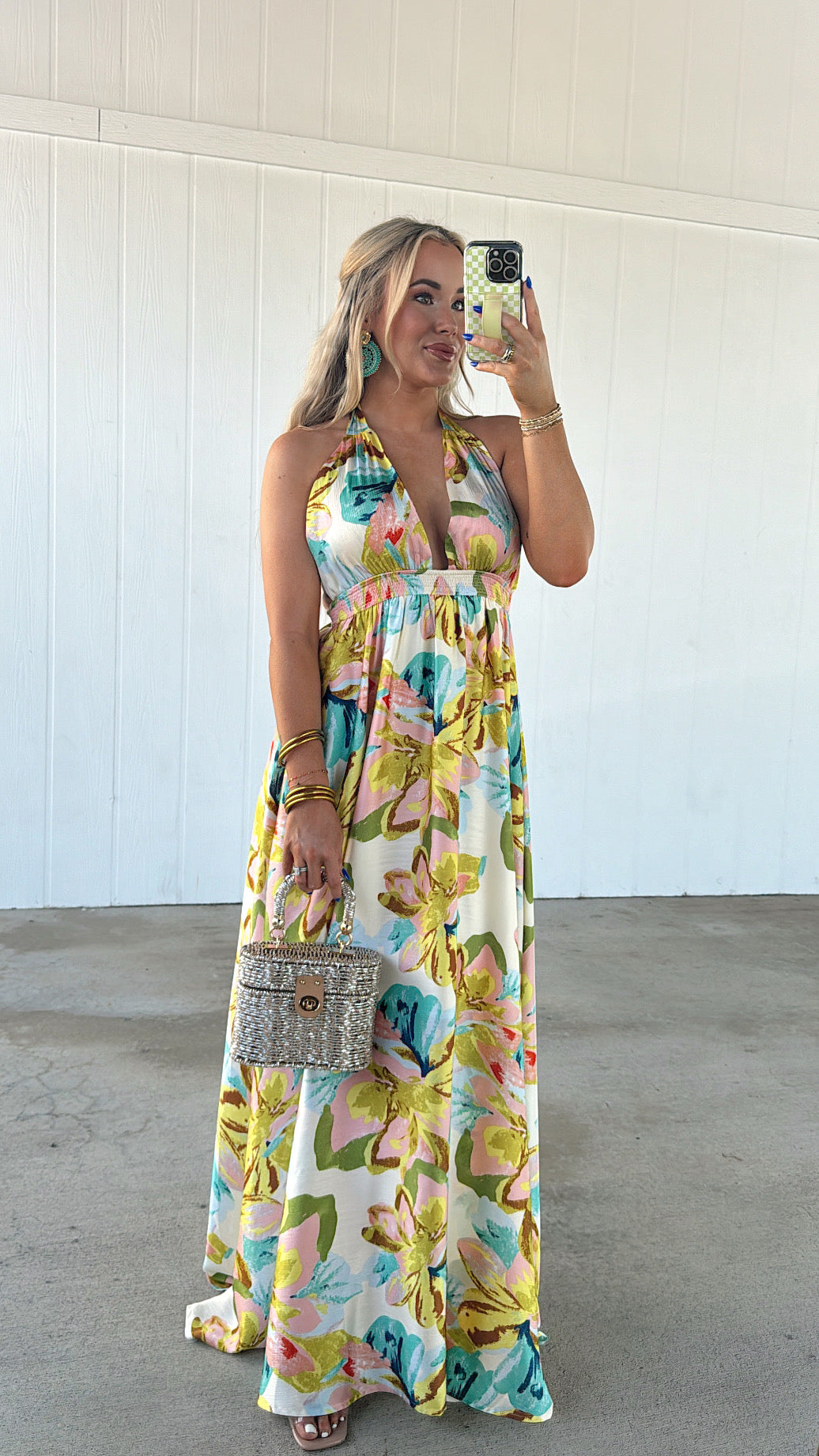 Santorini Sunset Maxi Dress