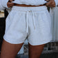 Gray Drawstring Shorts