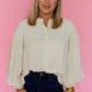 Social Sweetness Blouse in Champagne