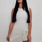 Tie Wrap Romper - Cream