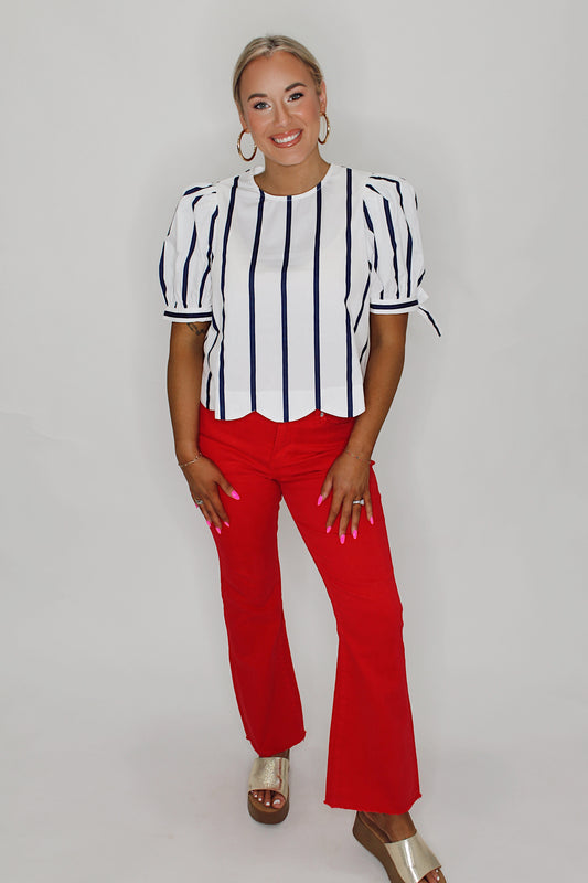 Social Hour Chic Blouse