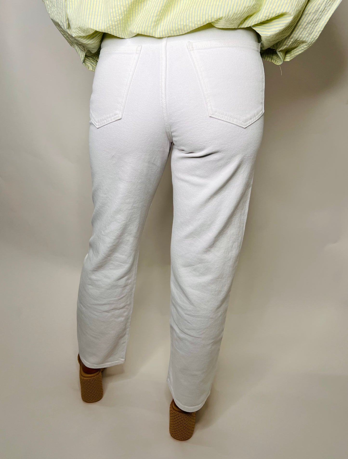 Vintage Straight Leg Jean - White