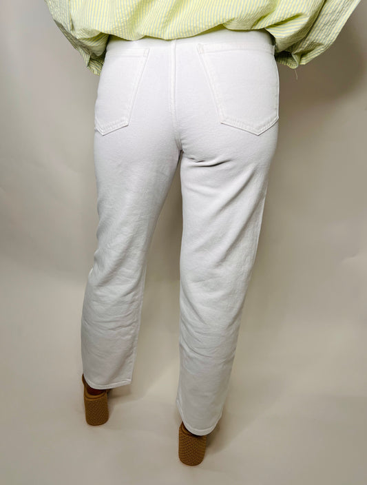 Vintage Straight Leg Jean - White