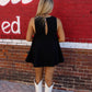 The Denim Babydoll Set - Black