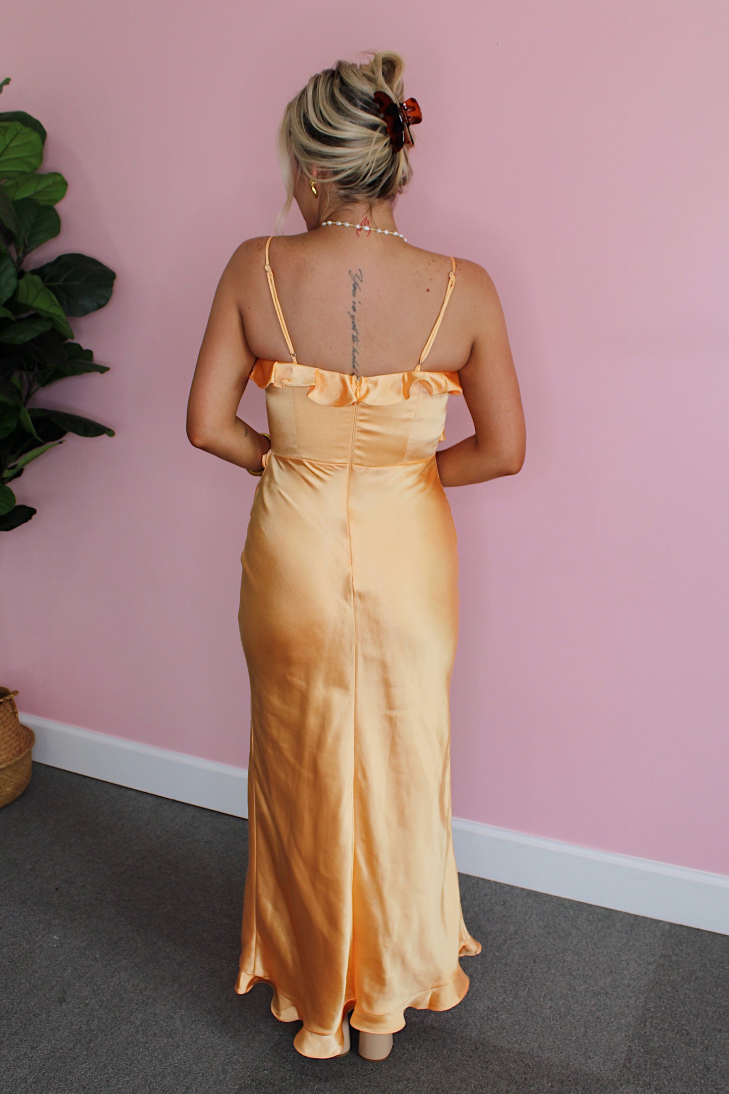 Golden Hour Ruffle Midi