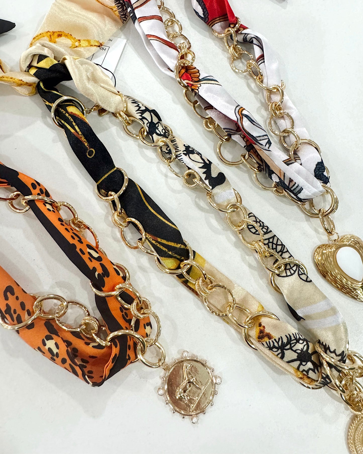 Hart Designs | Gold Chain Scarf Necklaces