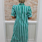 The Pinstripe Meadow Midi