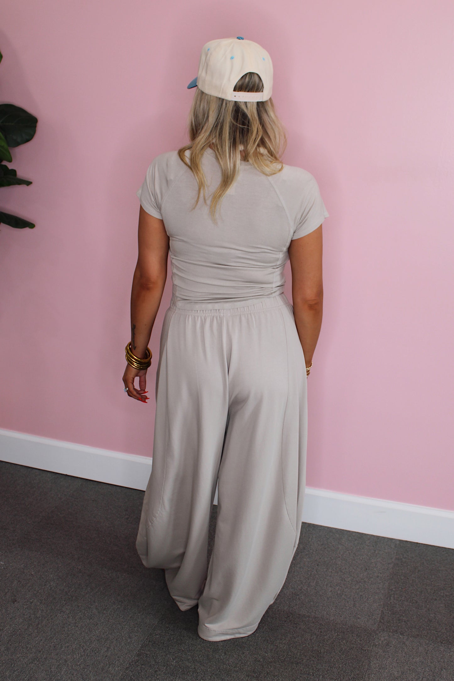 The Off Duty Pant Set - Gray