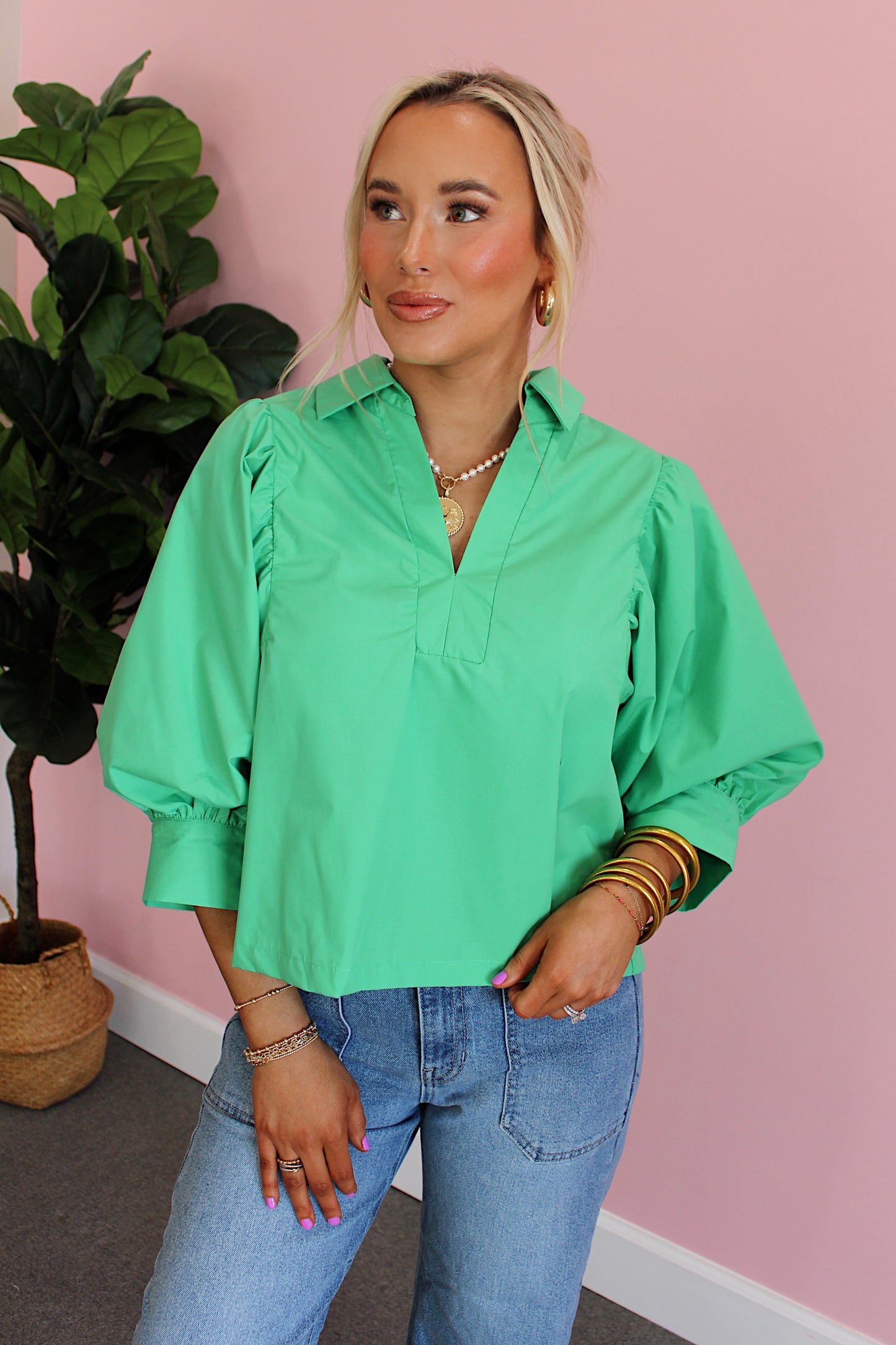 Matcha Moment Blouse