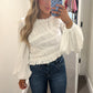 Cinnamon Sweet Scrunched Top