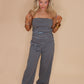 Weekend Away Pant Set - Blue/Brown