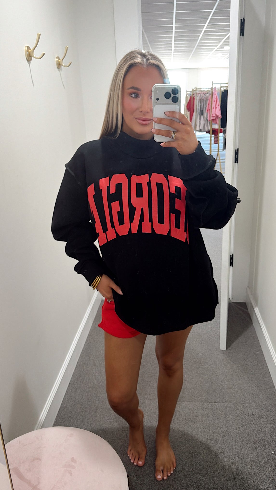 Georgia Mockneck - Black