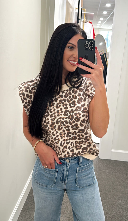 Final Touch Cheetah Top