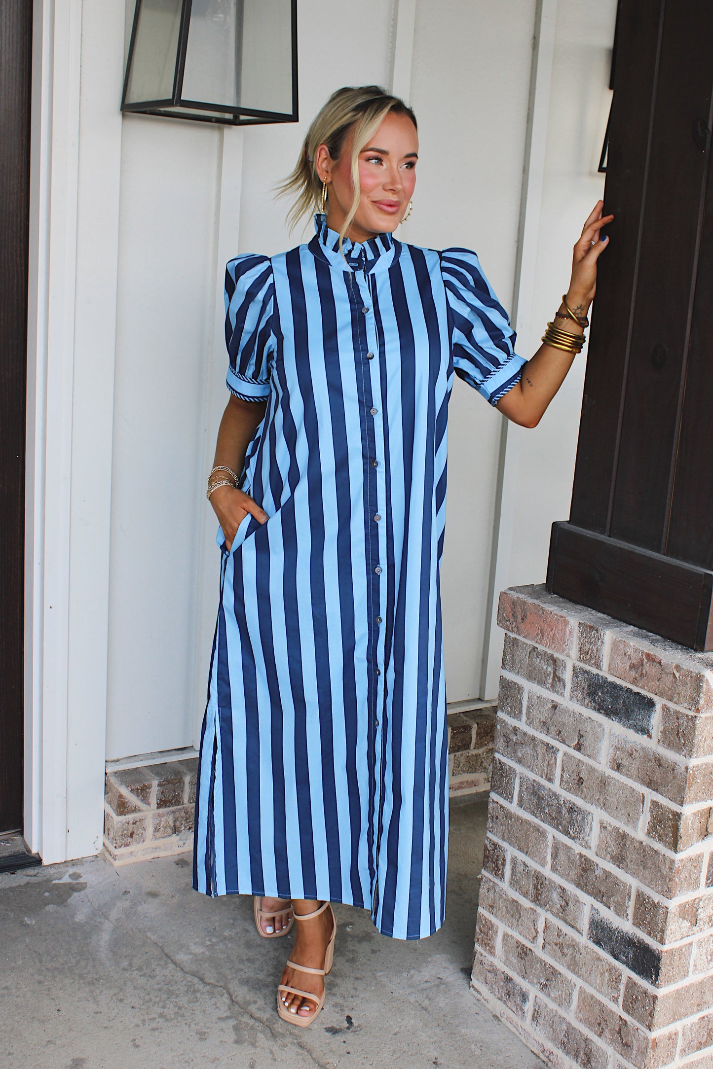 Bluebell Stripe Midi